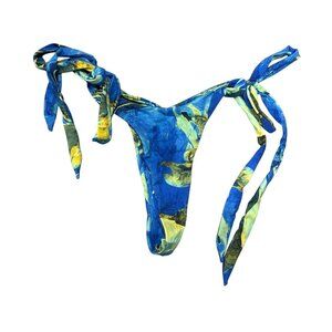 Kamari Swim Celeste Cheeky Tie Bottoms in Skye